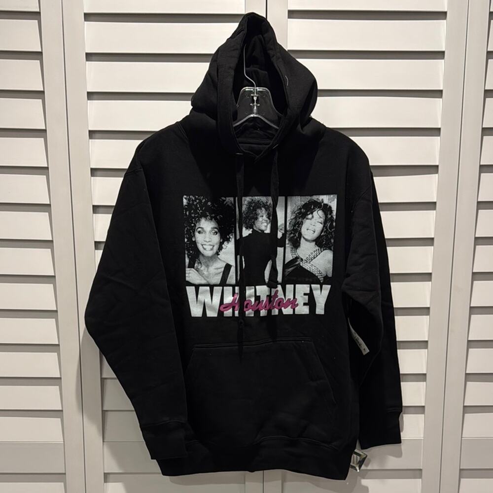Forever 21 NWT Whitney Houston Black Hoodie - Picture 2 of 9